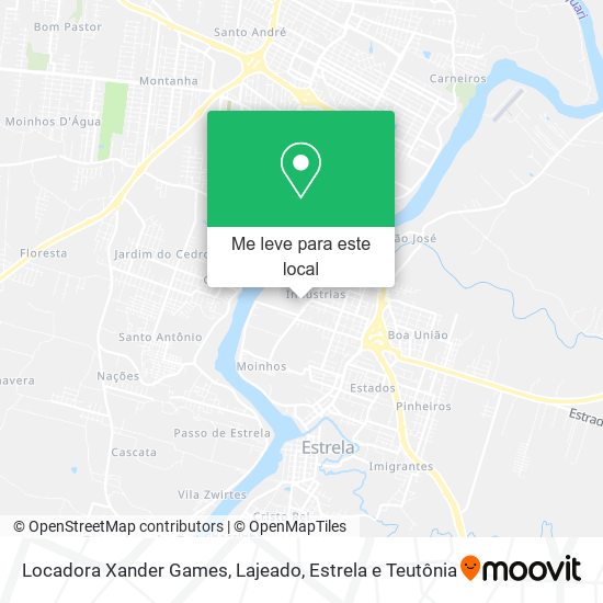 Locadora Xander Games mapa