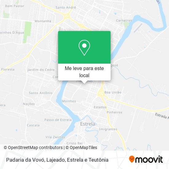 Padaria da Vovó mapa