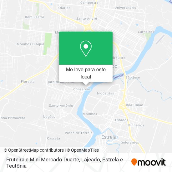 Fruteira e Mini Mercado Duarte mapa