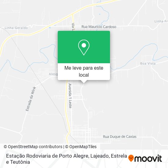 Estação Rodoviaria de Porto Alegre mapa