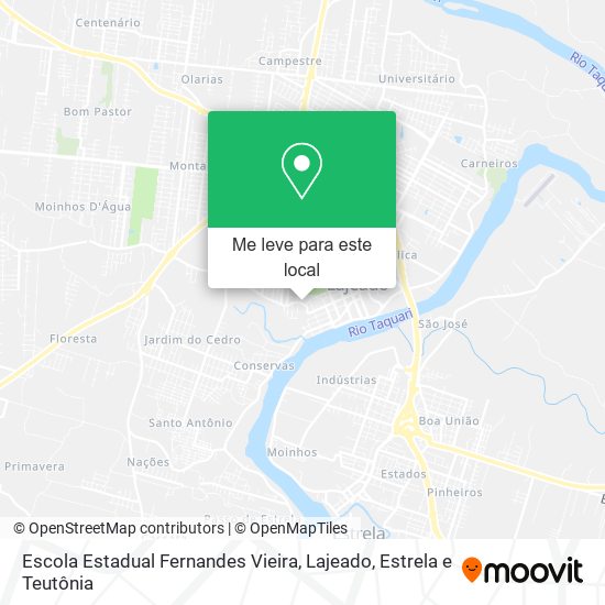 Escola Estadual Fernandes Vieira mapa