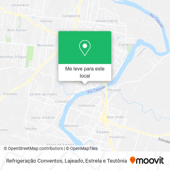 Refrigeração Conventos mapa