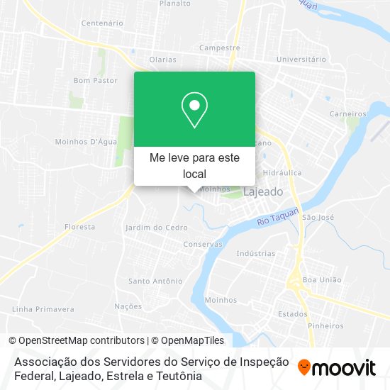 Associação dos Servidores do Serviço de Inspeção Federal mapa