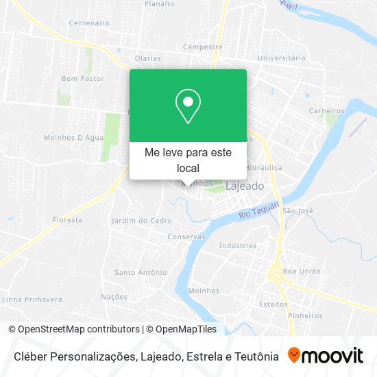 Cléber Personalizações mapa