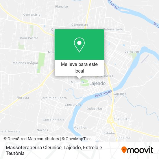 Massoterapeura Cleunice mapa