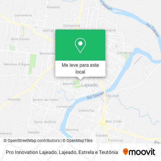 Pro Innovation Lajeado mapa