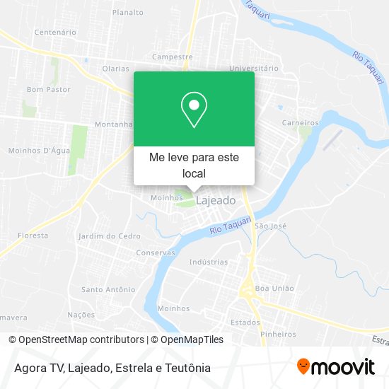 Agora TV mapa