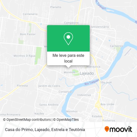 Casa do Primo mapa