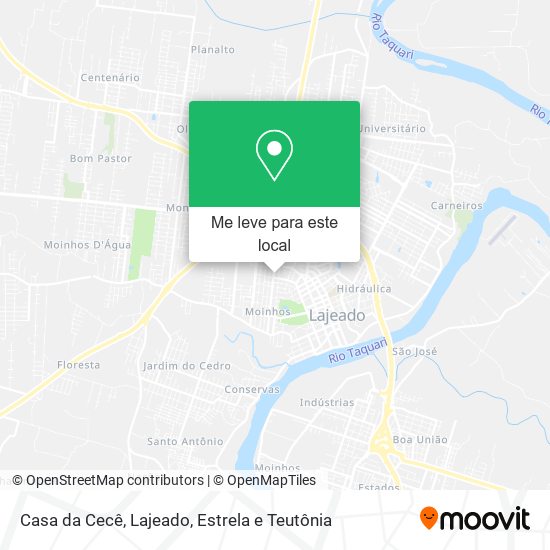 Casa da Cecê mapa
