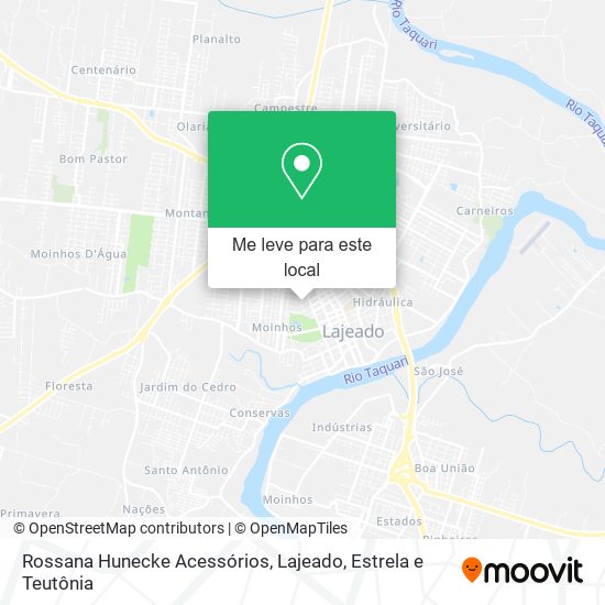 Rossana Hunecke Acessórios mapa