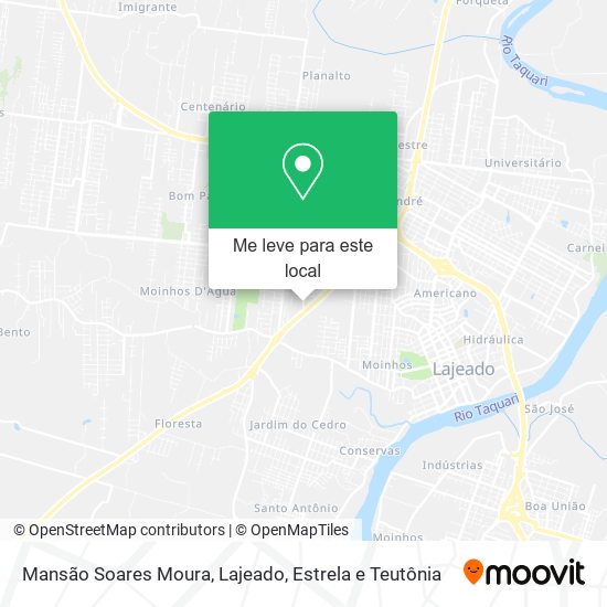 Mansão Soares Moura mapa