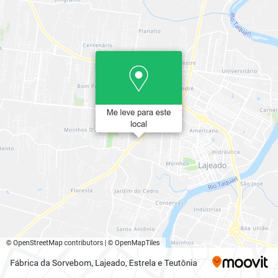 Fábrica da Sorvebom mapa