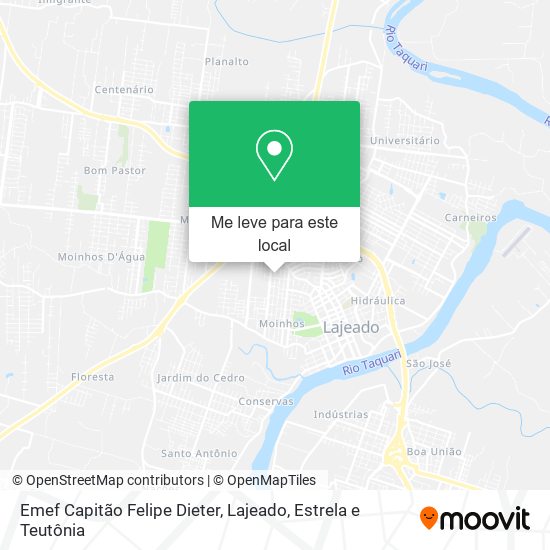 Emef Capitão Felipe Dieter mapa
