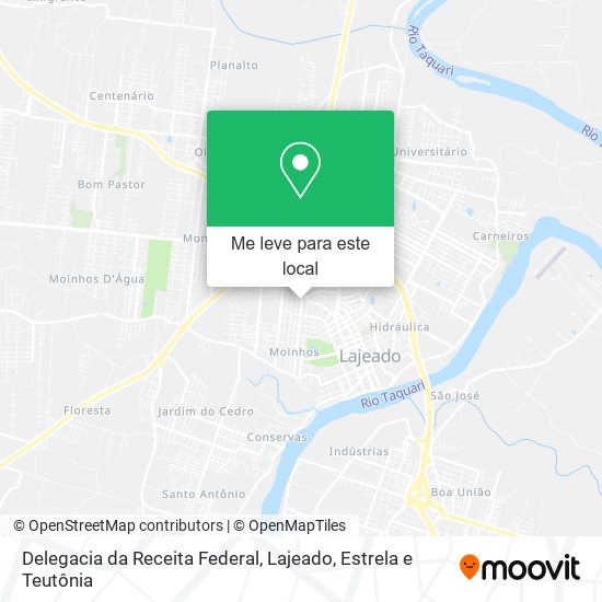 Delegacia da Receita Federal mapa