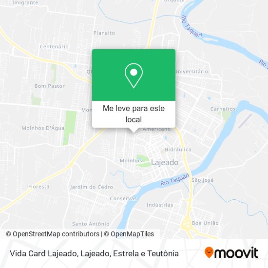 Vida Card Lajeado mapa