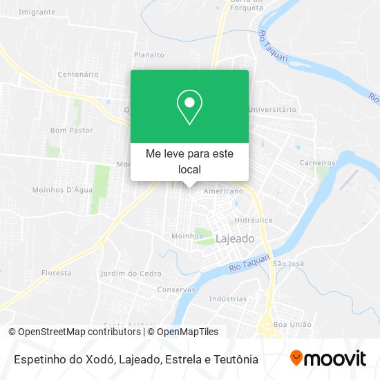 Espetinho do Xodó mapa