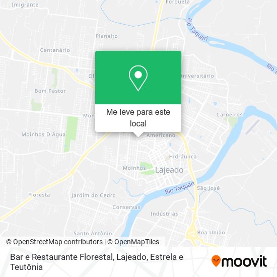 Bar e Restaurante Florestal mapa