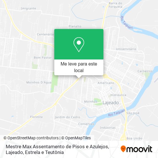 Mestre Max Assentamento de Pisos e Azulejos mapa