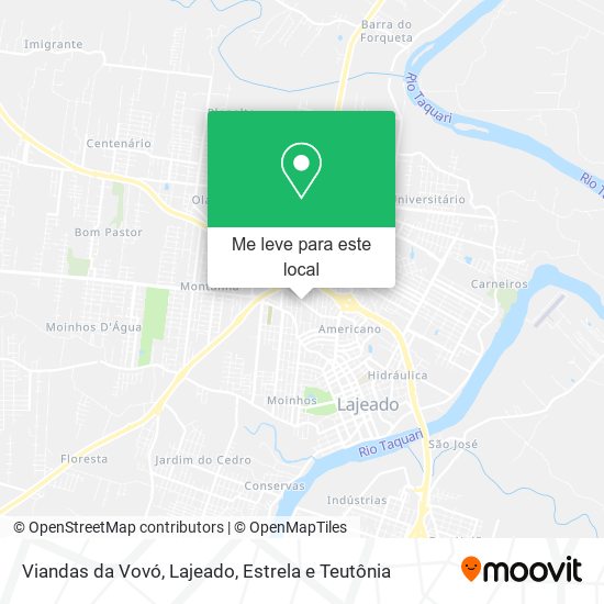 Viandas da Vovó mapa