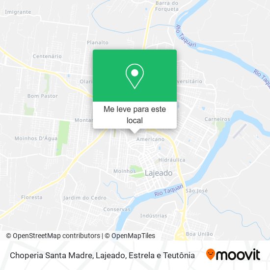 Choperia Santa Madre mapa