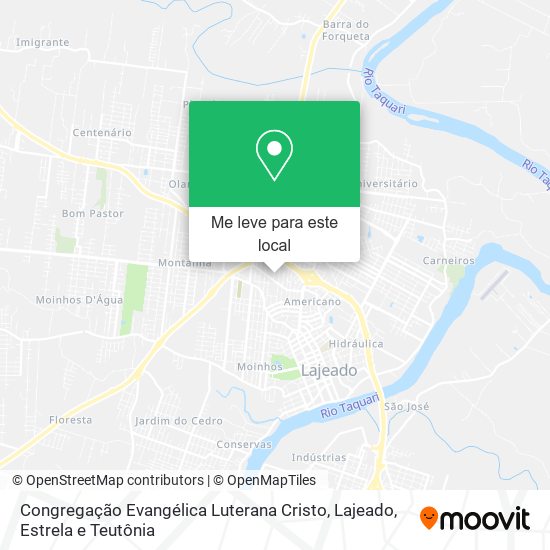 Congregação Evangélica Luterana Cristo mapa