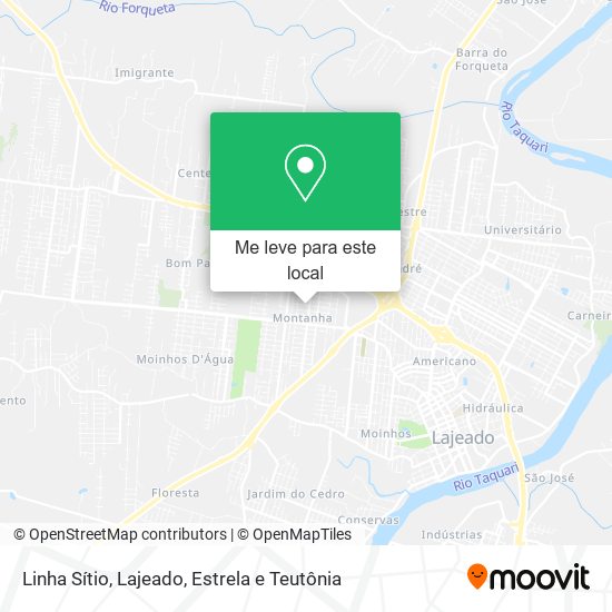 Linha Sítio mapa