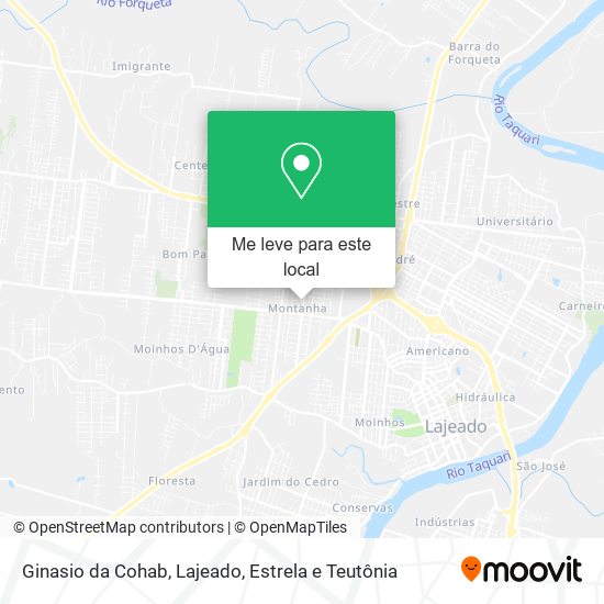 Ginasio da Cohab mapa