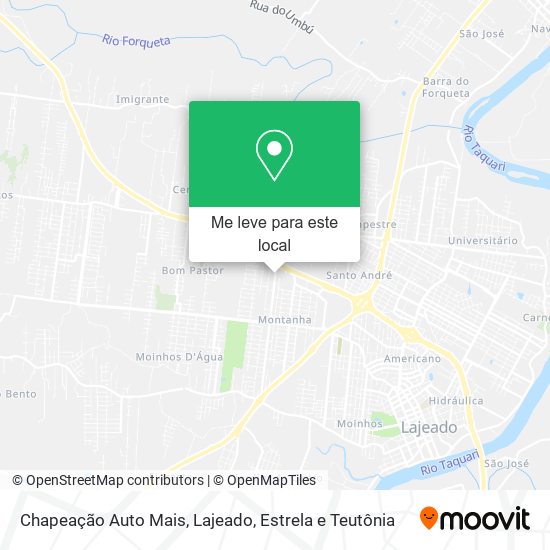 Chapeação Auto Mais mapa