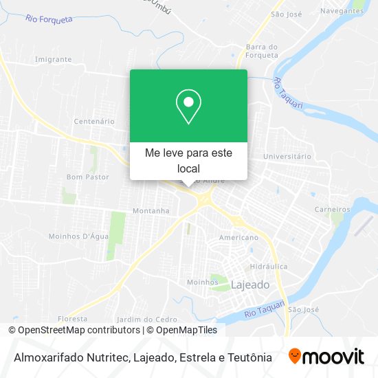 Almoxarifado Nutritec mapa