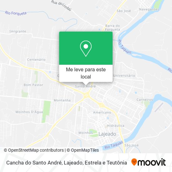 Cancha do Santo André mapa