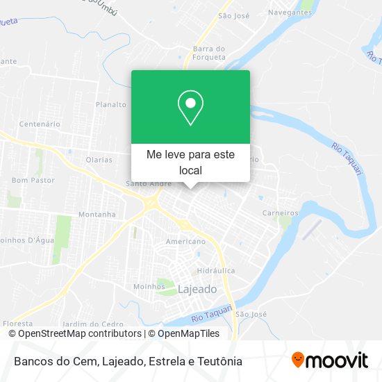 Bancos do Cem mapa