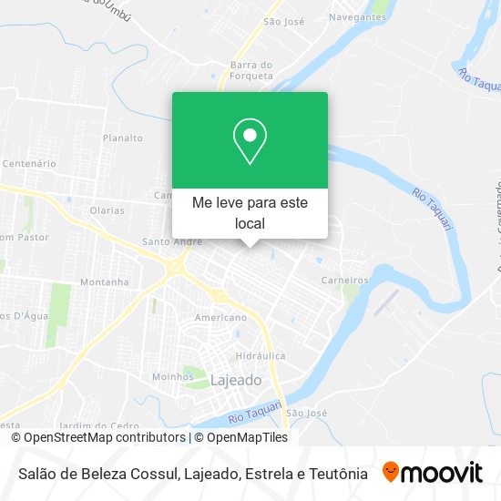 Salão de Beleza Cossul mapa