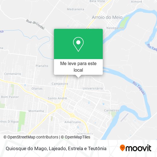 Quiosque do Mago mapa