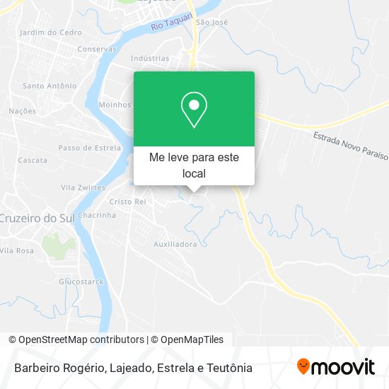 Barbeiro Rogério mapa