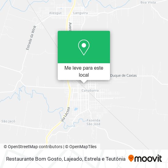 Restaurante Bom Gosto mapa