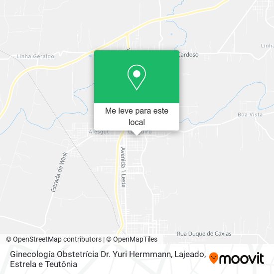 Ginecología Obstetrícia Dr. Yuri Hermmann mapa