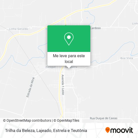 Trilha da Beleza mapa