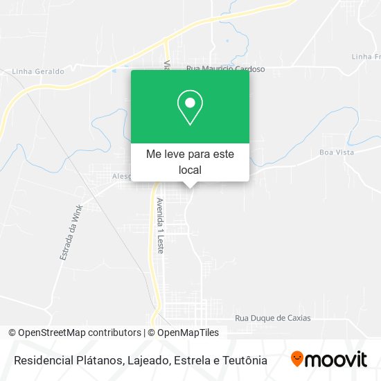 Residencial Plátanos mapa