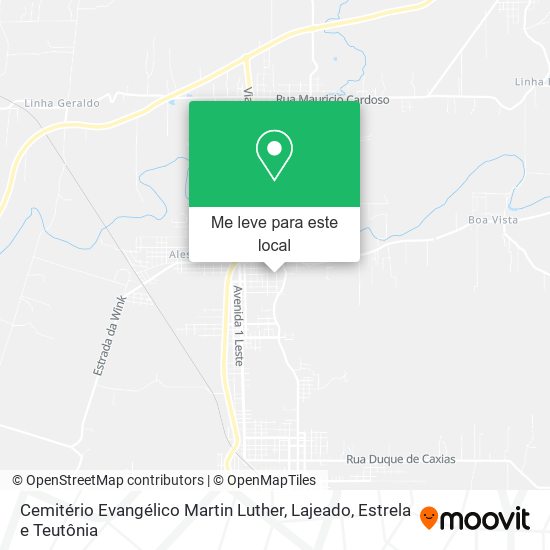 Cemitério Evangélico Martin Luther mapa