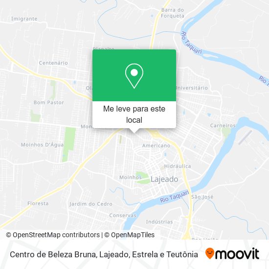 Centro de Beleza Bruna mapa