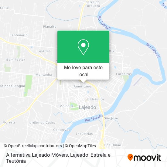 Alternativa Lajeado Móveis mapa