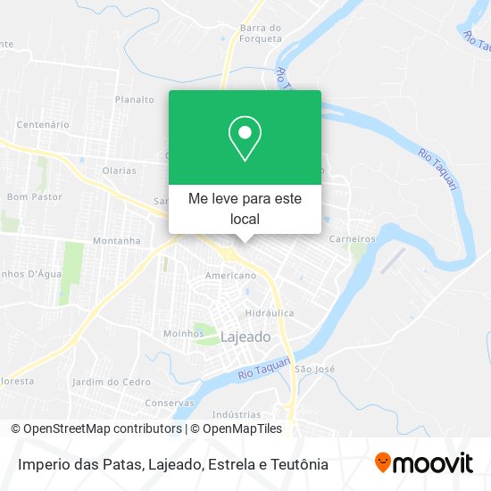 Imperio das Patas mapa