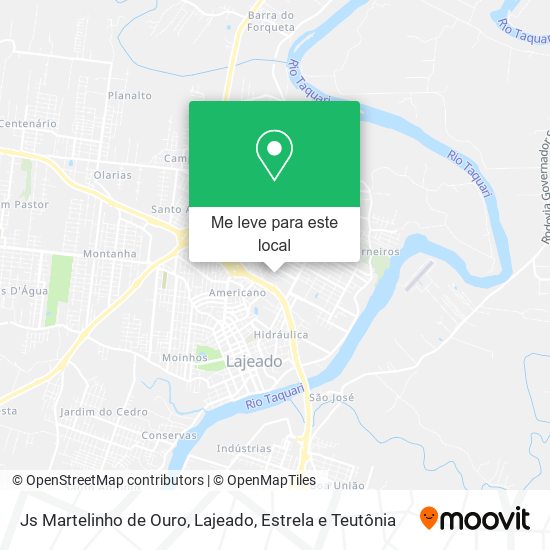 Js Martelinho de Ouro mapa