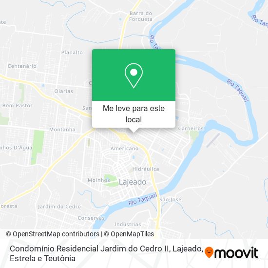 Condomínio Residencial Jardim do Cedro II mapa