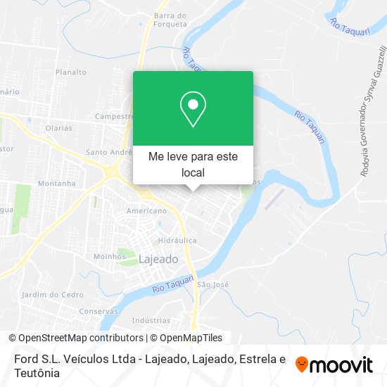 Ford S.L. Veículos Ltda - Lajeado mapa