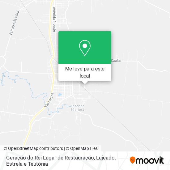 Geração do Rei Lugar de Restauração mapa