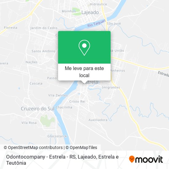 Odontocompany - Estrela - RS mapa