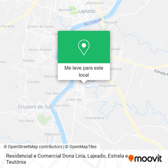 Residencial e Comercial Dona Liria mapa