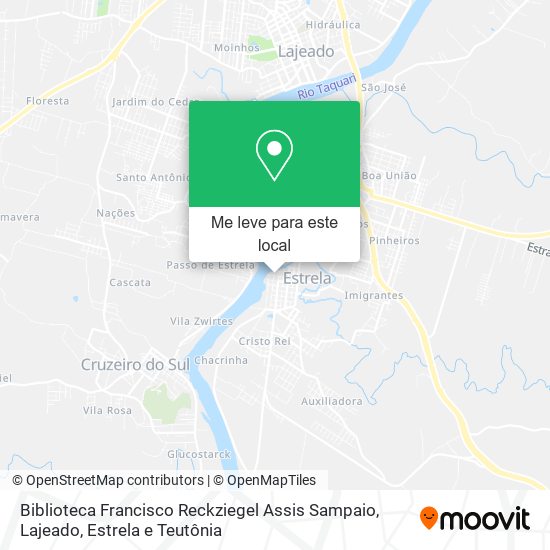 Biblioteca Francisco Reckziegel Assis Sampaio mapa