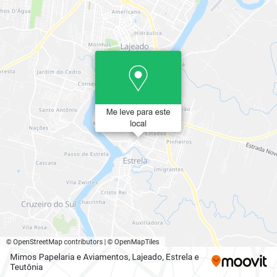 Mimos Papelaria e Aviamentos mapa